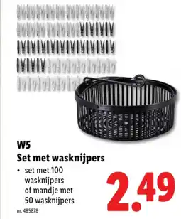 Lidl Set met wasknijpers aanbieding