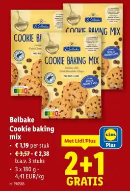 Lidl Cookie baking mix aanbieding