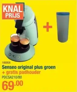 Cevo Senseo original plus groen PDCSA210/80 aanbieding