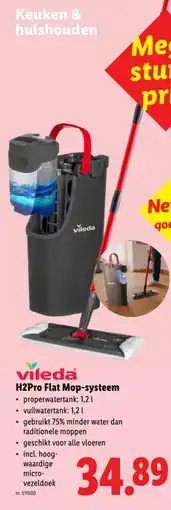 Lidl H2Pro Flat Mop-systeem aanbieding
