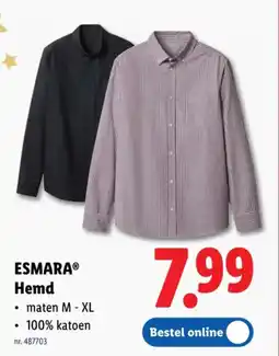 Lidl Hemd aanbieding