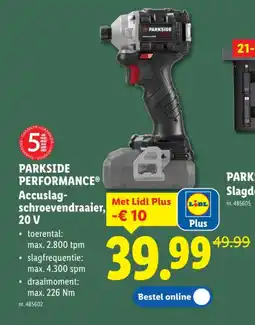 Lidl Accuslagschroevendraaier, 20 V aanbieding