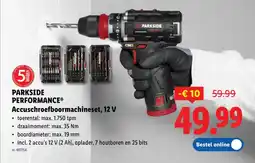 Lidl Accuschroefboormachineset, 12 V aanbieding