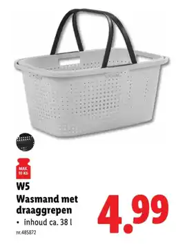 Lidl Wasmand met draaggrepen aanbieding