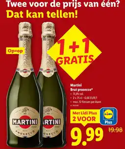 Lidl Martini Brut proseссо aanbieding