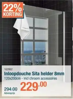 Cevo Inloopdouche Sita helder aanbieding