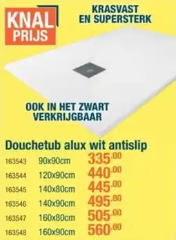 Cevo Douchetub alux wit antislip aanbieding