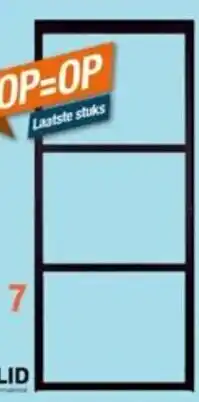 Cevo Ferro stalen deur Cosmos 3-glasverdeling L en R aanbieding