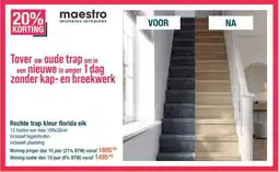 Cevo Rechte trap kleur florida eik aanbieding