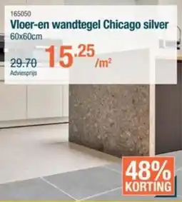 Cevo Vloer-en wandtegel Chicago silver aanbieding
