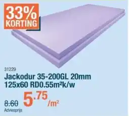 Cevo Jackodur 35-200GL 20mm 125x60 RD0.55m²k/w aanbieding