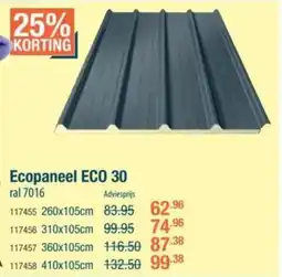 Cevo Ecopaneel ECO 30 ral 7016 aanbieding