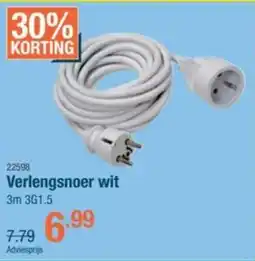 Cevo Verlengsnoer wit aanbieding