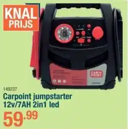Cevo Carpoint jumpstarter 12v/7AH 2in1 LED aanbieding