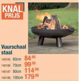 Cevo Vuurschaal staal aanbieding