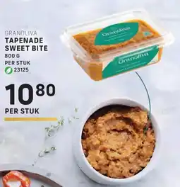Bidfood Granoliva tapenade sweet bite aanbieding
