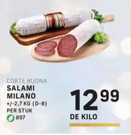 Bidfood Corte buona salami milano aanbieding