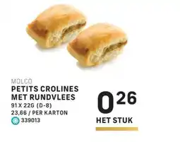 Bidfood Molco petits crolines met rundvlees aanbieding