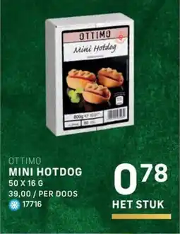 Bidfood Ottimo mini hotdog aanbieding