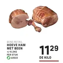 Bidfood Bens retail hoeve ham met been aanbieding
