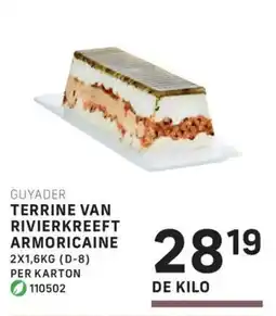 Bidfood Guyader terrine van rivierkreeft armoricaine aanbieding
