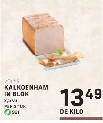 Bidfood Volys kalkoenham in blok aanbieding