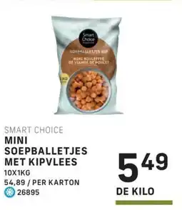 Bidfood Smart choice mini soepballetjes met kipvlees aanbieding