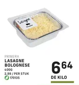 Bidfood Primera lasagne bolognese aanbieding