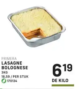 Bidfood Primera lasagne bolognese aanbieding