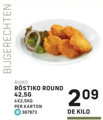 Bidfood Aviko Röstiko Round aanbieding