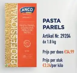 Bidfood Anco Pasta Parels aanbieding