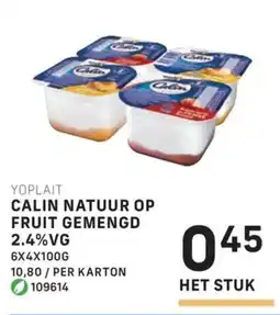 Bidfood Yoplait calin natuur op fruit gemengd 2.4% VG aanbieding