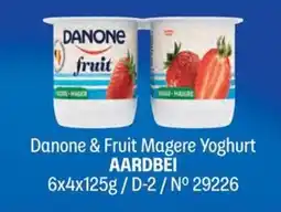Bidfood Danone & fruit magere yoghurt aardbei aanbieding