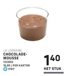 Bidfood La lorraine chocolade mousse aanbieding