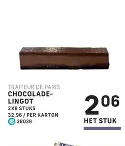 Bidfood Traiteur de paris chocolade lingot aanbieding