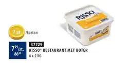 Bidfood Risso restaurant met boter aanbieding