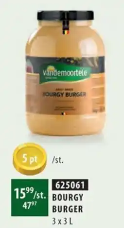 Bidfood Bourgy burger aanbieding
