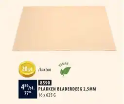 Bidfood Plakken bladerdeeg aanbieding