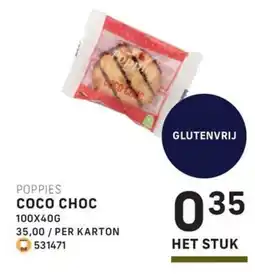 Bidfood Poppies coco choc aanbieding
