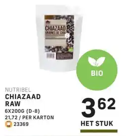 Bidfood Nutribel chiazaad raw aanbieding