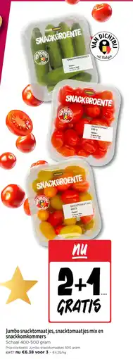 Jumbo Jumbo snacktomaatjes snacktomaatjes mix en snackkomkommers aanbieding