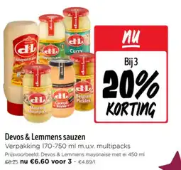 Jumbo Devos & Lemmens sauzen aanbieding