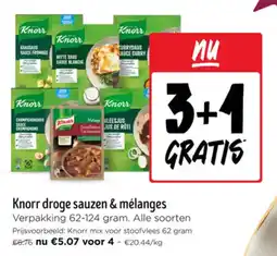 Jumbo Knorr droge sauzen & mélanges aanbieding