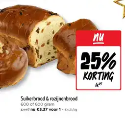 Jumbo Suikerbrood & rozijnenbrood aanbieding