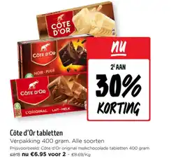 Jumbo Côte d'Or tabletten aanbieding
