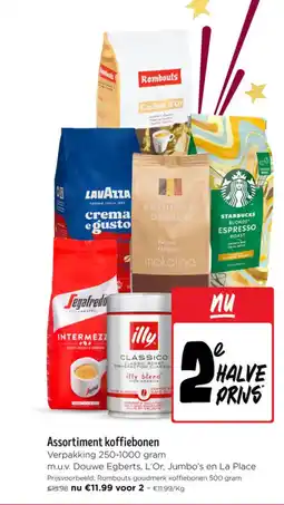 Jumbo Assortiment koffiebonen aanbieding