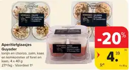 Carrefour Market Aperitiefglaasjes Guyader aanbieding