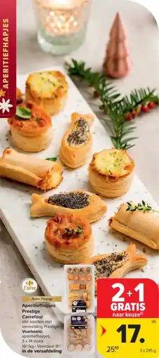 Carrefour Market Aperitiefhapjes prestige carrefour aanbieding