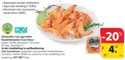 Carrefour Market Gekookte roze garnalen Kwaliteitsketen Carrefour aanbieding