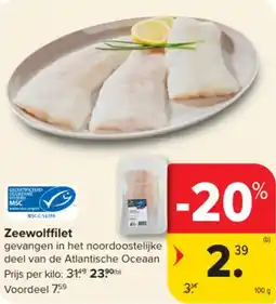 Carrefour Market Zeewolffilet aanbieding